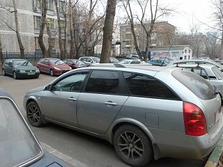 Установка быстросъемных коротких рейлингов в штатные места вместо поперечин.Р12 Wagon-p1010792.jpg